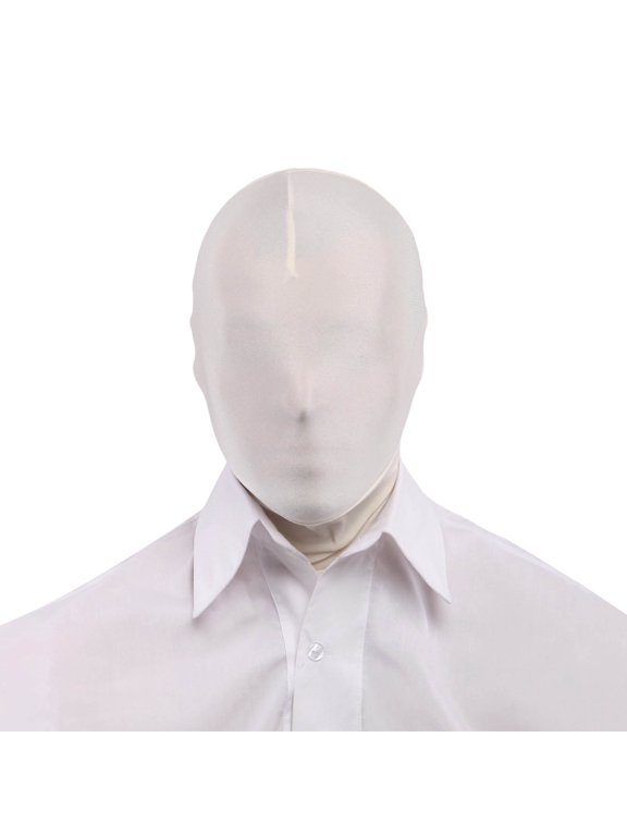 Unisex Full Face Mask Stretch Smooth Plain Party Dress up Mask Soft Fit Open Eye Stretchy Full Mask