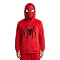 thumbnail image 1 of Unisex Full Face Masked Zip Hoodie, Spider Web Printed Hooded Sweatshirt Cosplay Costume Jacket, 1 of 3
