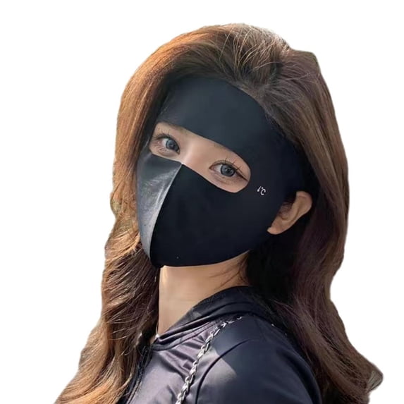 Unisex Full Face Sun Protection-Mask, Breathable Womens Balaclavas, Windproof Washable Ice Silk Mask for Outdoor Activities and Commuting