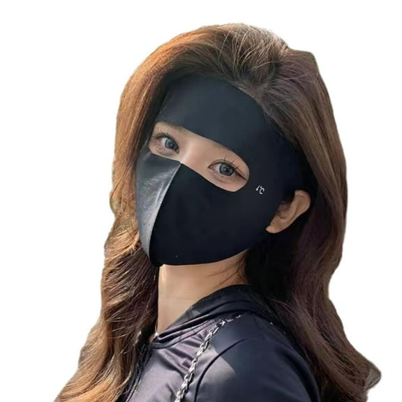 Unisex Full Face Sun Protection-Mask, Breathable Womens Balaclavas, Windproof Washable Ice Silk Mask for Outdoor Activities and Commuting