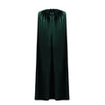 thumbnail image 1 of Unisex Full Length Cape Cloak Medieval Knight Wizard Vampire Witch Robe Fancy Halloween Cosplay Costume, 1 of 5
