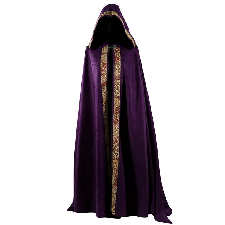 Medieval Women Hooded Cape Viking Gothic Ladies Cape Halloween Cosplay Cloak