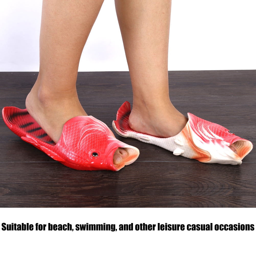 Unisex Funny Animal Slippers Beach Fish Sandals Shower Flip Flops