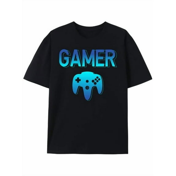 Unisex Funny Game T-Shirt 100 Percent Cotton Lightweight Classic Fit Crewneck Urban Style T Shirts For Man TeesSimple Design, Knitting Process,