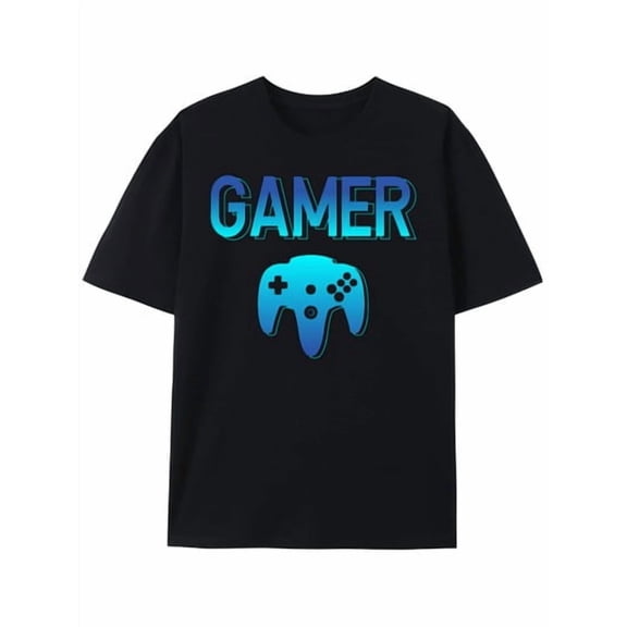 Unisex Funny Game T-Shirt 100 Percent Cotton Lightweight Classic Fit Crewneck Urban Style T Shirts For Man TeesSimple Design, Knitting Process,