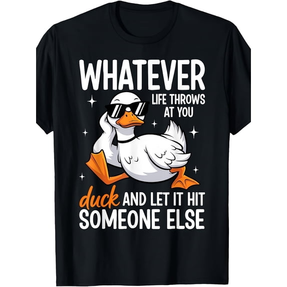 Unisex Funny Sarcastic Duck Graphic Novelty T-Shirt