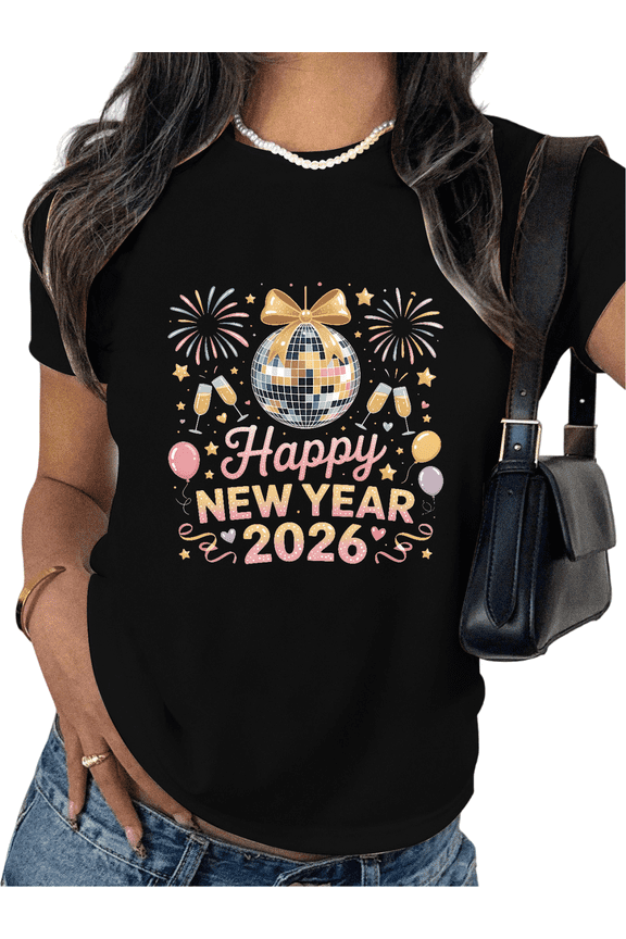 Unisex Funny T-Shirt - Computer Loading 2026 Graphic Tee - Tech New Year Geek Humor Modern Casual Short Sleeve Tops