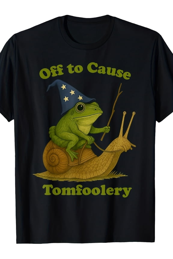 Unisex Funny Wizard Frog Snail Tomfoolery T-Shirt