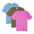 thumbnail image 1 of Unisex Fusion ChromaSoft Performance T-Shirt, 100% polyester Bulk Tees, Short Sleeve Crewneck Mixed Shirt, Multi Pack Tee, Assorted Solid Best T-Shirts (Bright Color 3 Pack, L), 1 of 7