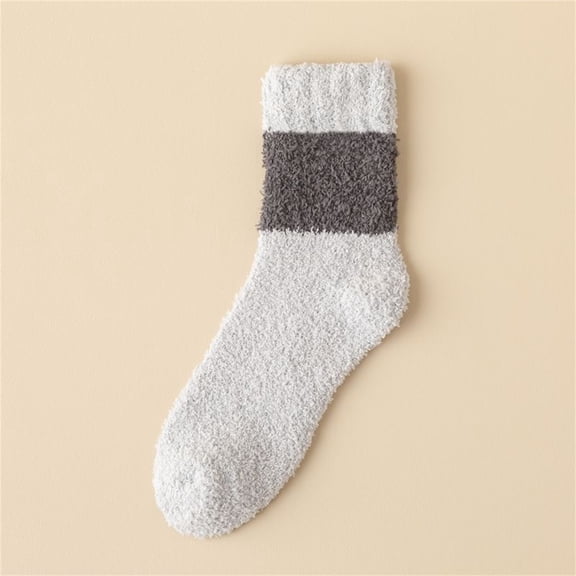 Unisex Fuzzy Socks Soft Plush Warm Winter Home Sleeping Slipper Socks For Winter Crew Socks 18