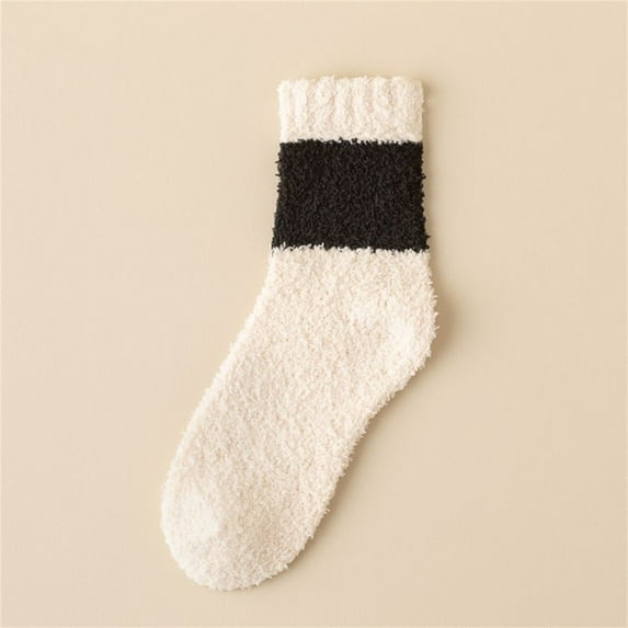 Unisex Fuzzy Socks Soft Plush Warm Winter Home Sleeping Slipper Socks For Winter Crew Socks 18