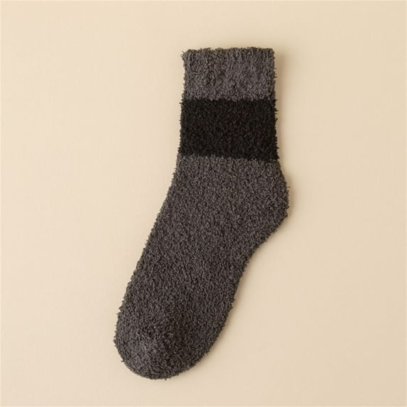 Unisex Fuzzy Socks Soft Plush Warm Winter Home Sleeping Slipper Socks For Winter Crew Socks 18