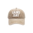 thumbnail image 1 of Unisex GAME DAY Embroidered Baseball Cap, Vintage Washed Soft‑Top Adjustable Sun Hat, Casual Sports Dad Hat for Game Day Football Outdoor Daily Wear, 1 of 6