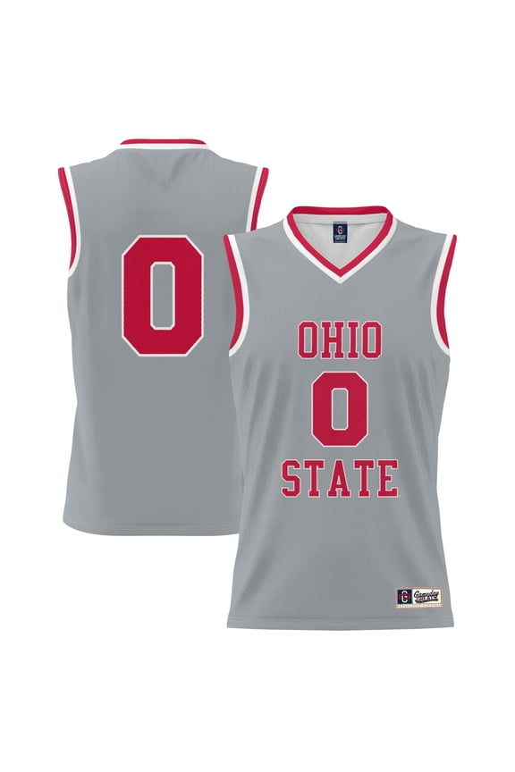 Unisex GameDay Greats #0 Gray Ohio State Buckeyes Lightweight Men's Basketball Fashion Jersey