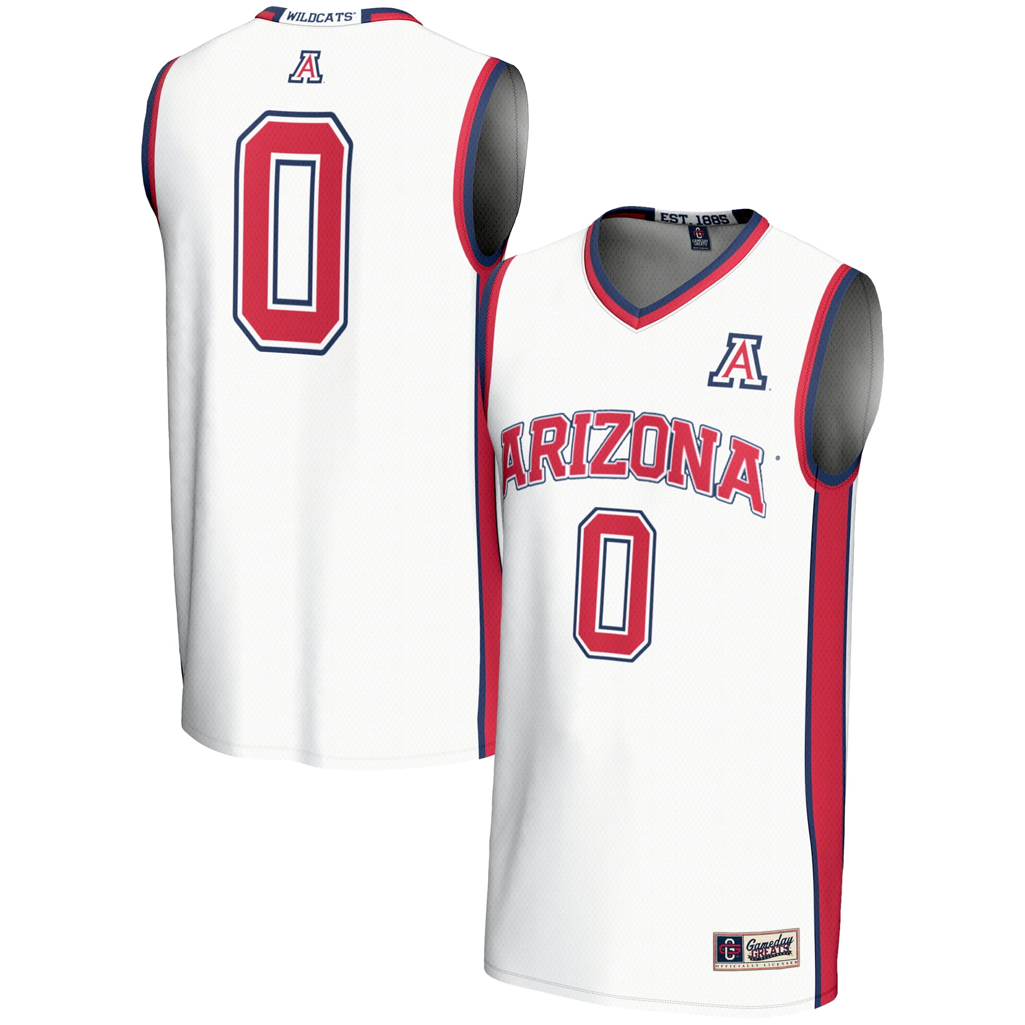 Unisex GameDay Greats 0 White Arizona Wildcats Lightweight Basketball