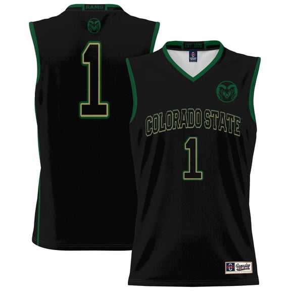Unisex GameDay Greats #1 Black Colorado State Rams Lightweight Basketball Jersey