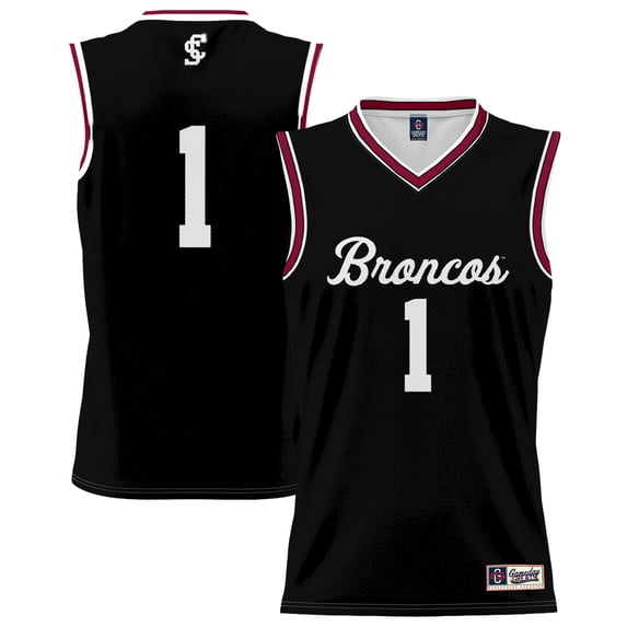 Unisex GameDay Greats #1 Black Santa Clara Broncos Lightweight Collegiate Basketball Fashion Jersey