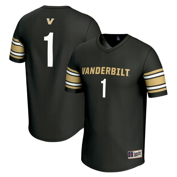 Unisex GameDay Greats #1 Black Vanderbilt Commodores Lightweight Lacrosse Jersey