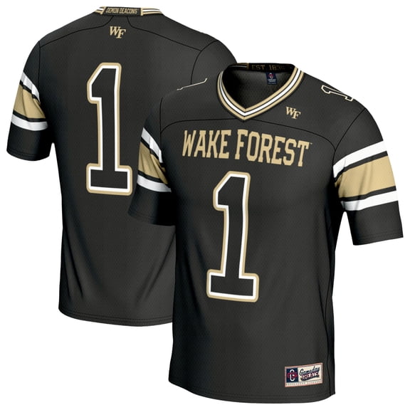 Unisex GameDay Greats #1 Black Wake Forest Demon Deacons Lightweight Football Fashion Jersey