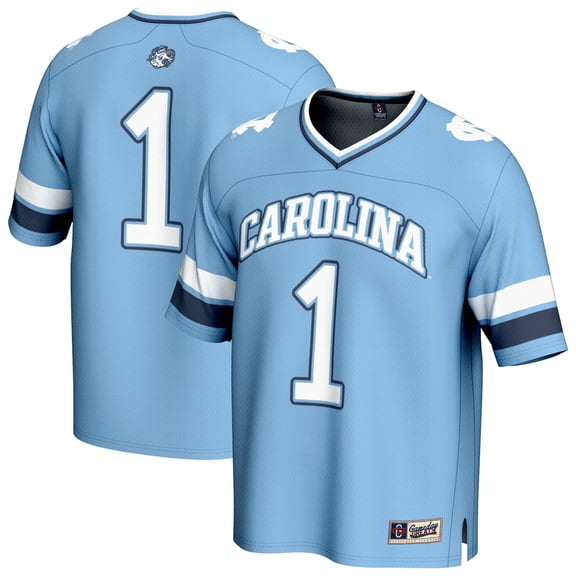 Youth GameDay Greats #1 Carolina Blue North Carolina Tar Heels Lightweight Collegiate Football Fashion Jersey