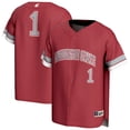 thumbnail image 1 of Unisex GameDay Greats #1 Crimson Washington State Cougars Lightweight Collegiate Baseball Fashion Jersey, 1 of 4