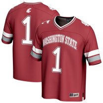 Unisex GameDay Greats #1 Crimson Washington State Cougars Lightweight Collegiate Football Fashion Jersey