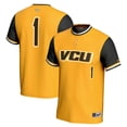 thumbnail image 1 of Unisex GameDay Greats #1 Gold VCU Rams Lightweight Softball Jersey, 1 of 4