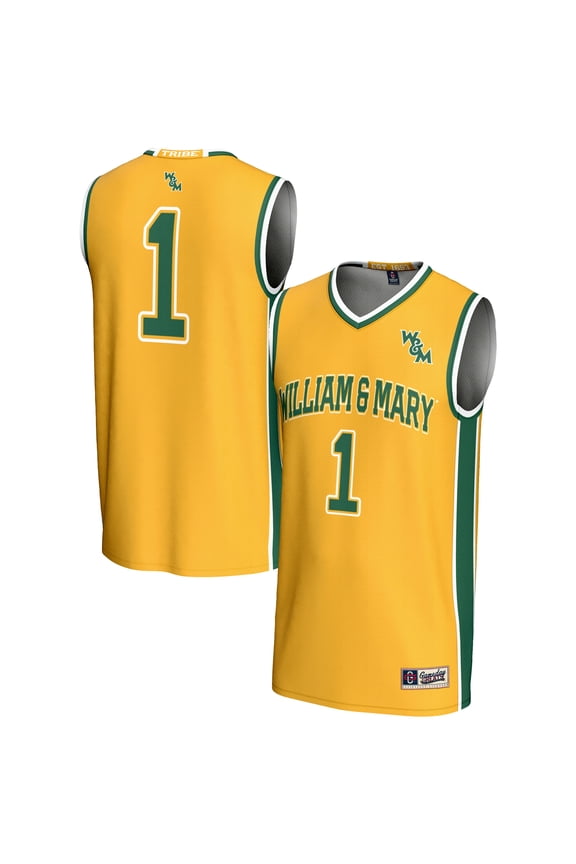 Unisex GameDay Greats #1 Gold William & Mary Tribe Lightweight Basketball Jersey