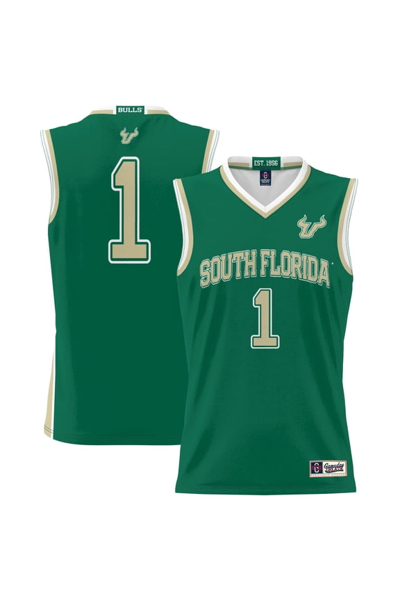 Unisex GameDay Greats #1 Green South Florida Bulls Lightweight Basketball Jersey