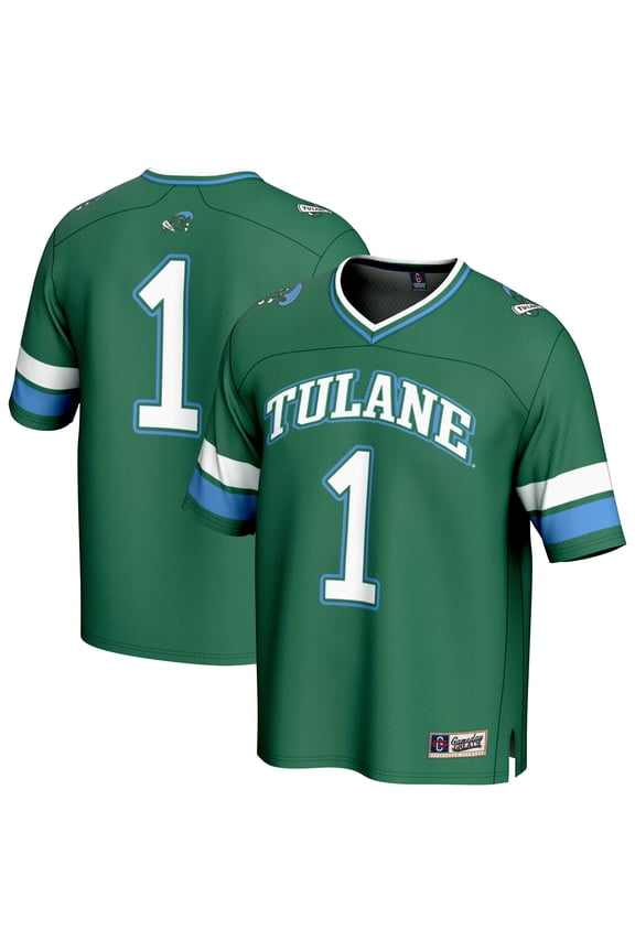 Unisex GameDay Greats #1 Green Tulane Green Wave Collegiate Football Fashion Jersey