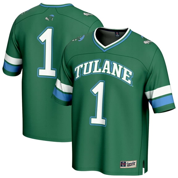 Unisex GameDay Greats #1 Green Tulane Green Wave Collegiate Football Fashion Jersey