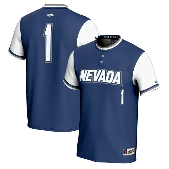 Unisex GameDay Greats #1 Navy Nevada Wolf Pack Lightweight Softball Jersey