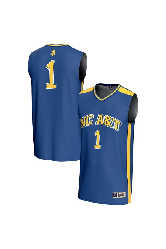 Unisex GameDay Greats #1 Navy North Carolina A&T Aggies Lightweight Basketball Fashion Jersey