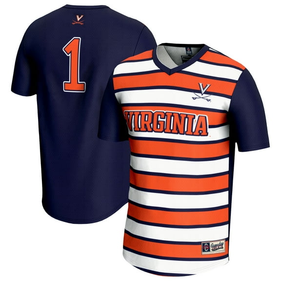 Unisex GameDay Greats #1 Navy Virginia Cavaliers Lightweight Soccer Fashion Jersey