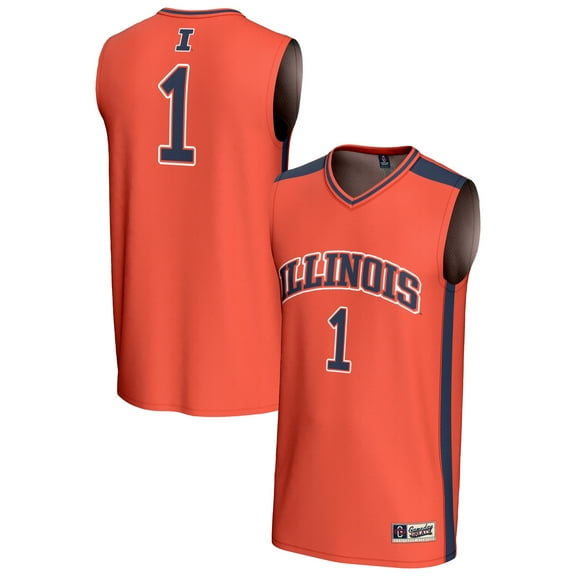 Unisex GameDay Greats #1 Orange Illinois Fighting Illini Lightweight Collegiate Basketball Fashion Jersey