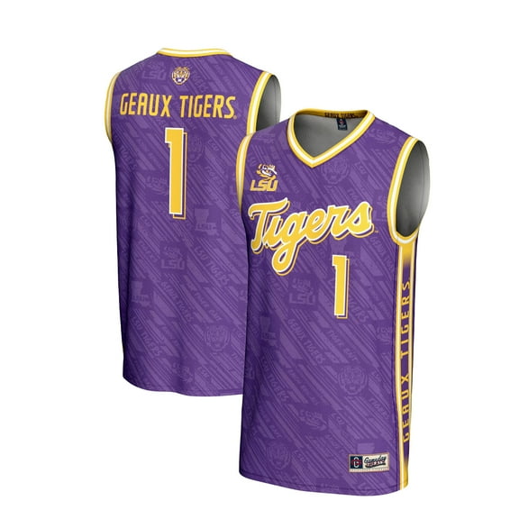 Unisex GameDay Greats #1 Purple LSU Tigers Lightweight Highlight Print Basketball Jersey
