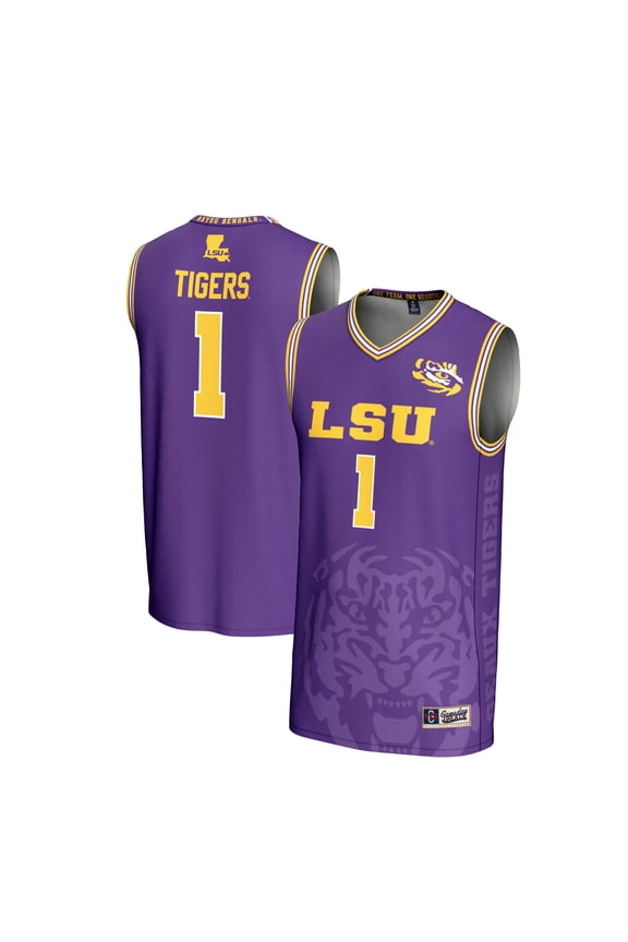 Unisex GameDay Greats #1 Purple LSU Tigers Lightweight Icon Print Basketball Jersey