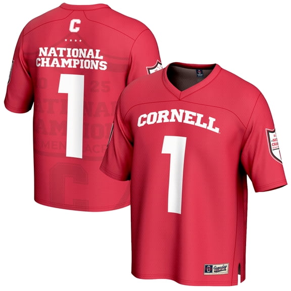 Unisex GameDay Greats #1 Red Cornell Big Red 2025 NCAA Men's Lacrosse National Champions Lightweight Fashion Jersey