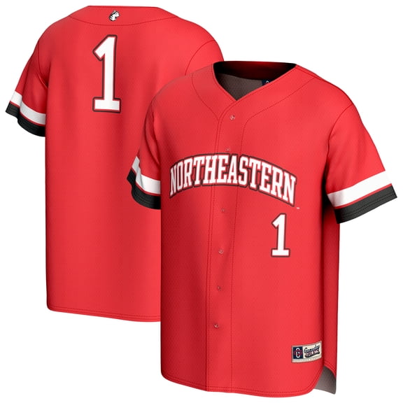 Unisex GameDay Greats Red Northeastern Huskies Lightweight Collegiate Baseball Fashion Jersey