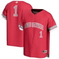 thumbnail image 1 of Unisex GameDay Greats #1 Scarlet Ohio State Buckeyes Lightweight Collegiate Baseball Fashion Jersey, 1 of 4