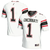 Unisex GameDay Greats #1 White Cincinnati Bearcats Lightweight Football Fashion Jersey