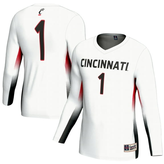 Unisex GameDay Greats #1 White Cincinnati Bearcats Lightweight Women's Volleyball Fashion Jersey