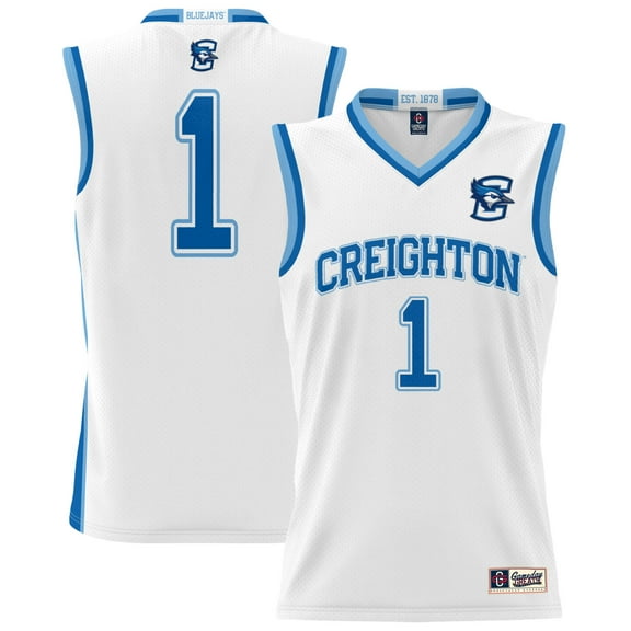Unisex GameDay Greats #1 White Creighton Bluejays Lightweight Basketball Jersey
