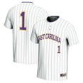 thumbnail image 1 of Unisex GameDay Greats #1 White ECU Pirates Lightweight Softball Jersey, 1 of 4