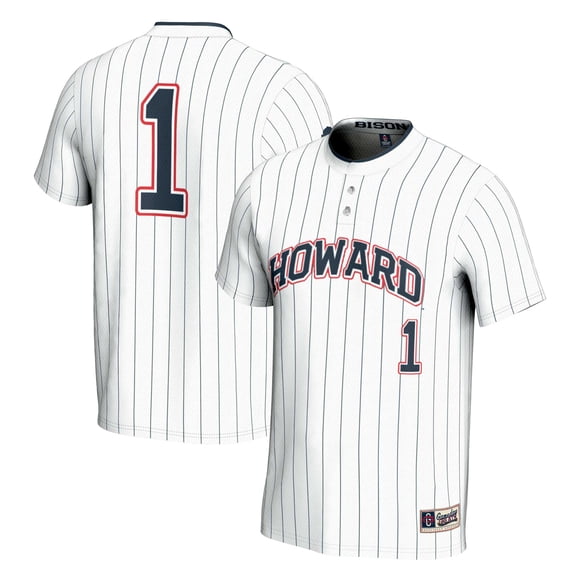 Unisex GameDay Greats #1 White Howard Bison Lightweight Softball Jersey