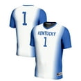 thumbnail image 1 of Unisex GameDay Greats #1 White Kentucky Wildcats Women's Soccer Lightweight Fashion Jersey, 1 of 4