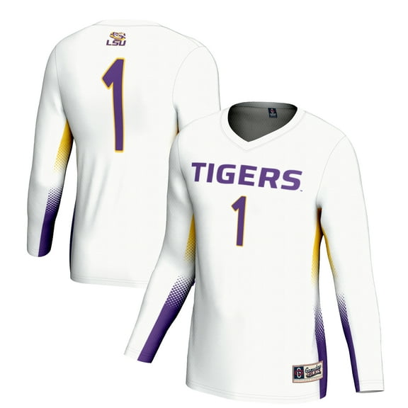 Unisex GameDay Greats #1 White LSU Tigers Lightweight Volleyball Jersey