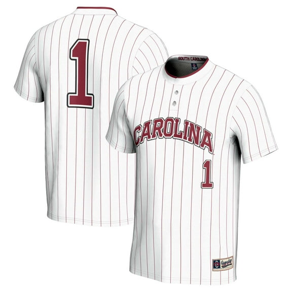 Unisex GameDay Greats #1 White South Carolina Gamecocks Lightweight Softball Jersey