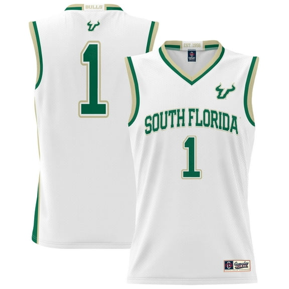 Unisex GameDay Greats #1 White South Florida Bulls Lightweight Basketball Jersey