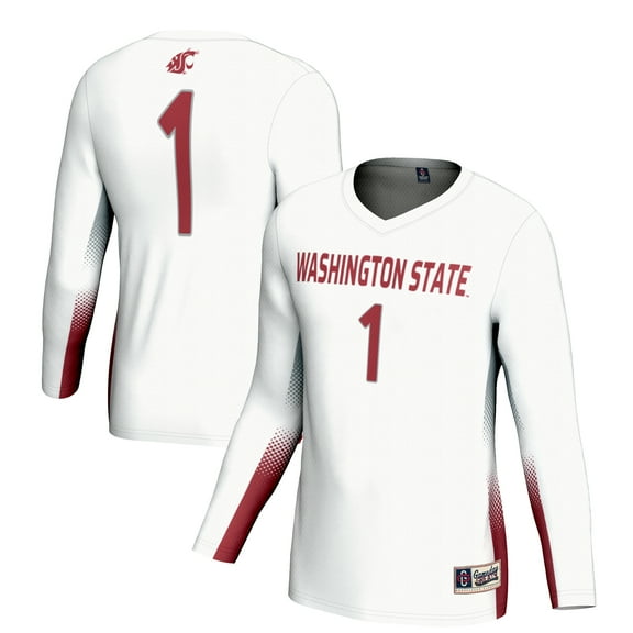 Unisex GameDay Greats #1 White Washington State Cougars Lightweight Volleyball Jersey
